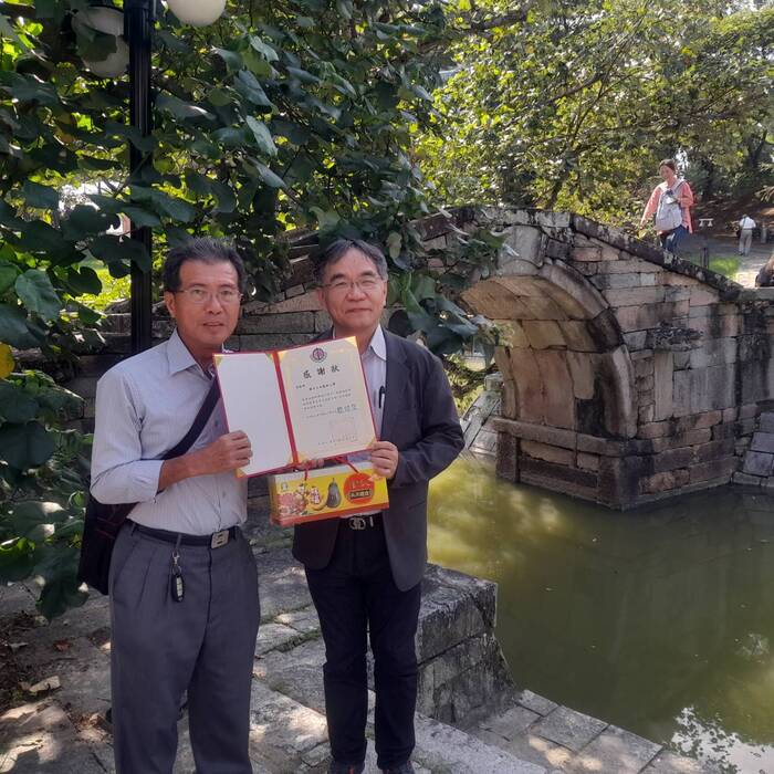 飛沙國中陳校長與本校邱校長