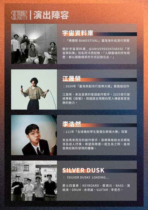 聲藝南方演出陣容