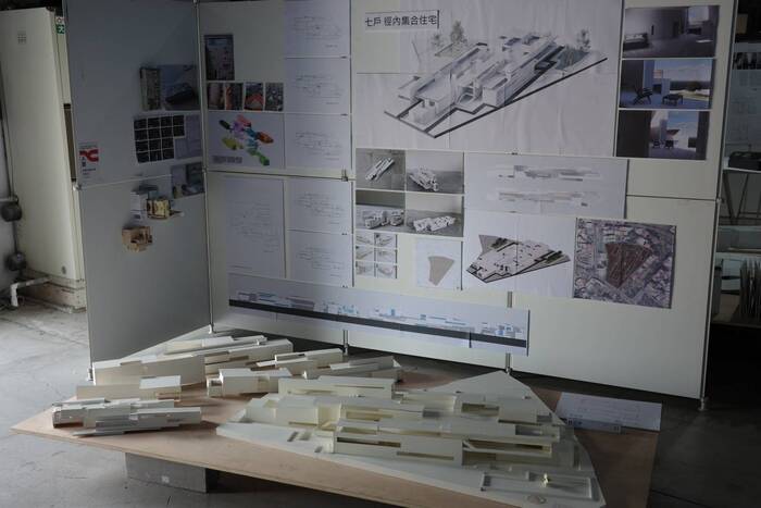 林冠妤同學,參賽作品《七戶 徑內集合住宅》