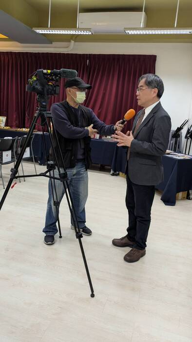 鑫傳國際多媒體採訪本校邱上嘉校長