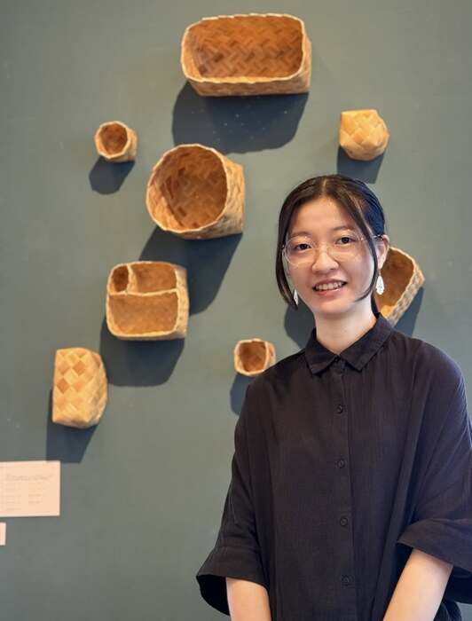 陳秋竹 / 以天然月桃創作，展現原始纖維質感與自然之美。