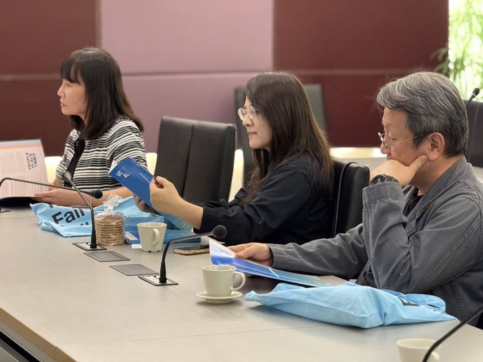 交流與會師長謝斐紋國際長、陳齡慧音像院長、張清淵所長