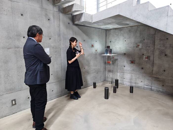 同學親自講解作品設計理念